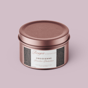 Bougie d'intention - Obsidienne